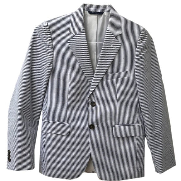 Brooks Brothers Boy's Blue Seersucker Blazer - Picture 1 of 5